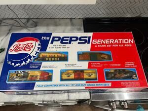 NIB Pepsi Cola Generation O-27 Electric Train Set Complete 5 Unit Set Boxed
